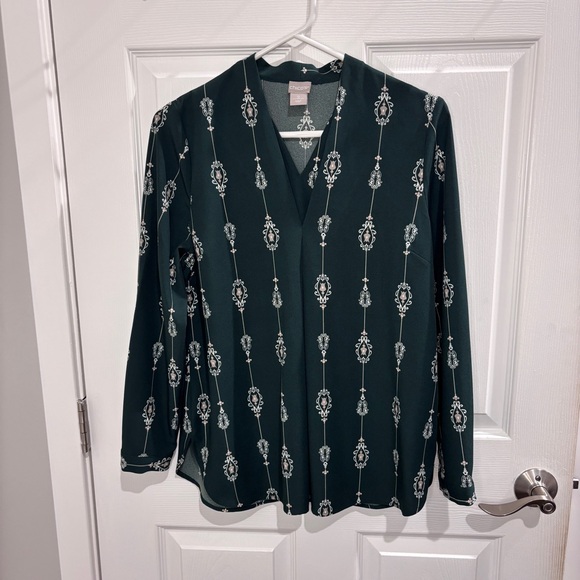Chico's Tops - 🔴 Green Chicos Blouse